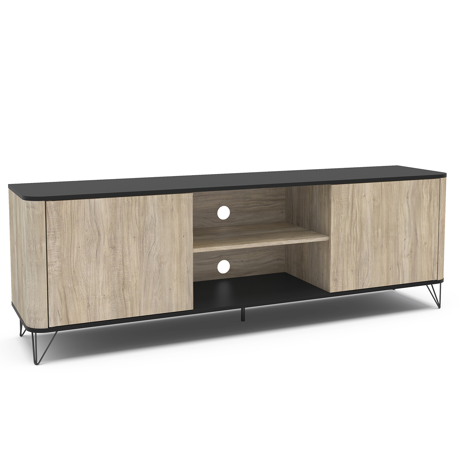 RACK VEKKA HOME CARTAGENA MDP CAFE CARTAGEN RUSTIC DARK 2P - 3