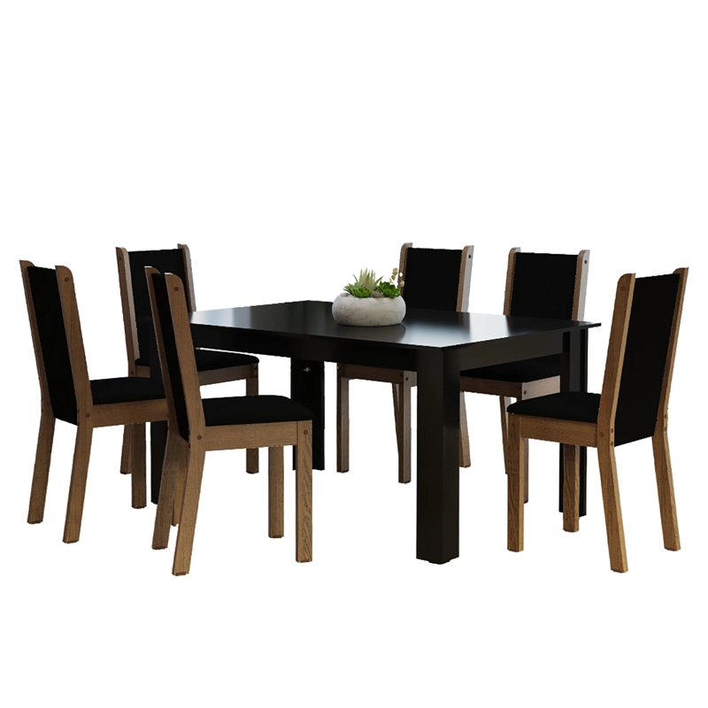 JUEGO DE COMEDOR VEKKA HOME LOLA SUECIA 6 SILLAS - 2