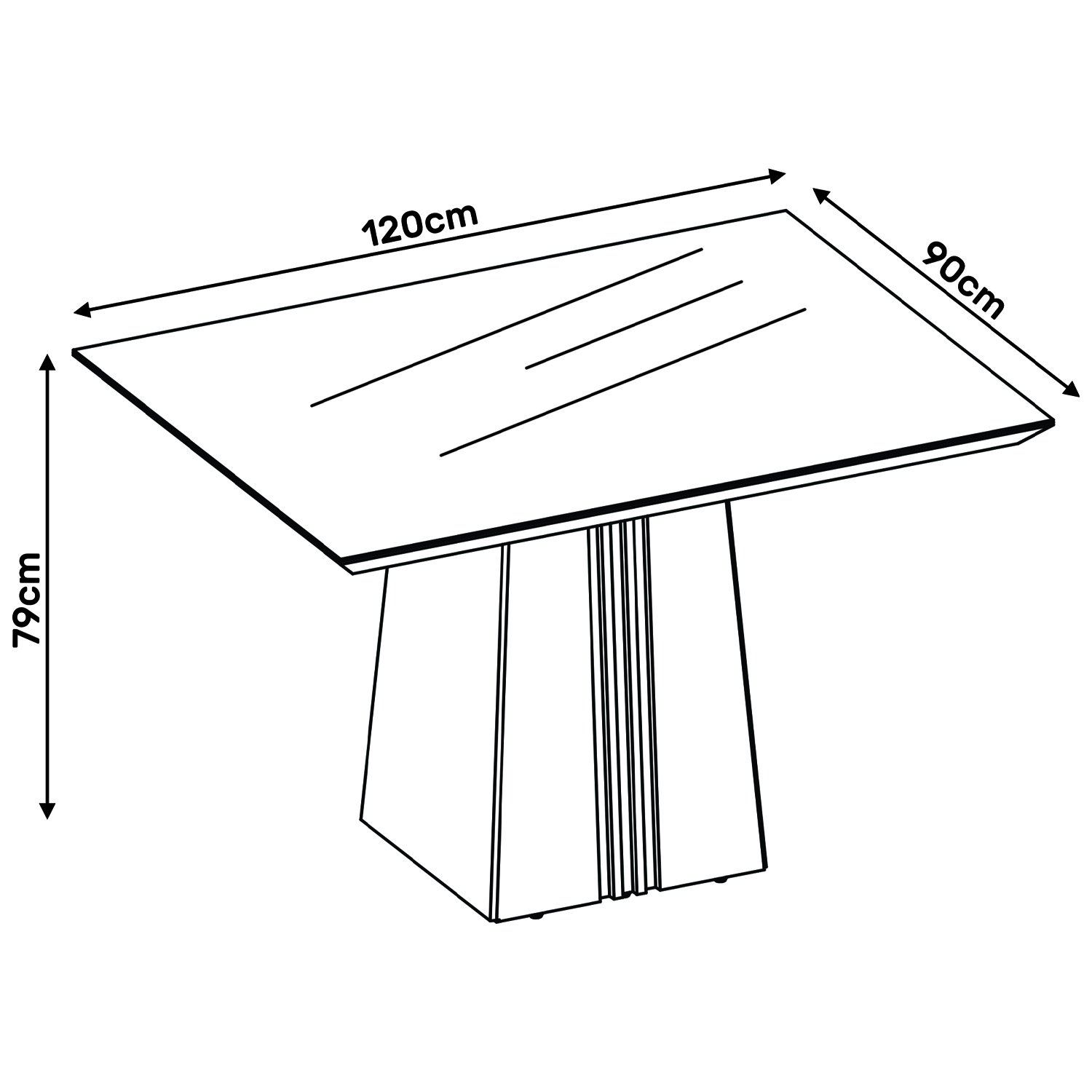 JUEGO DE COMEDOR VEKKA HOME ITALIA LIA 4 SILLAS - 2