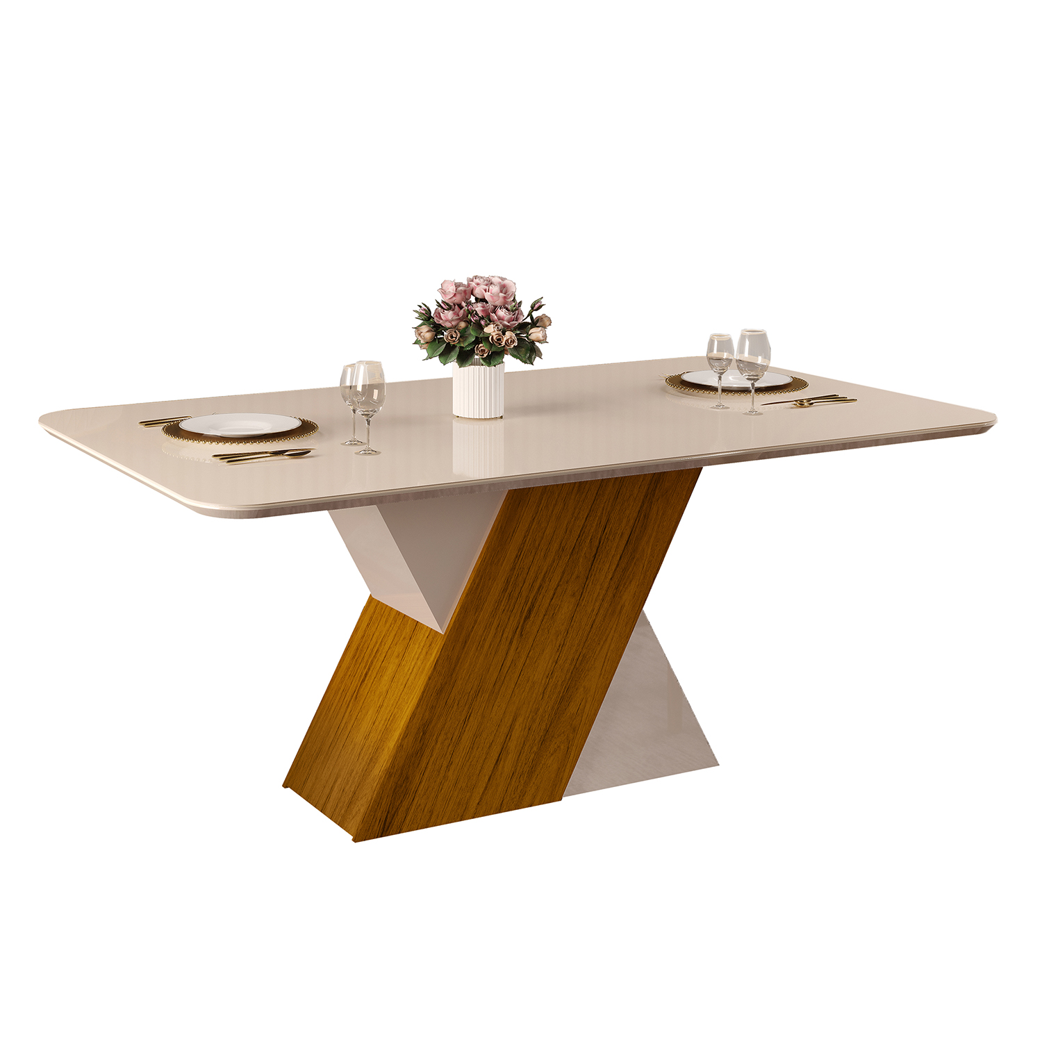 JUEGO DE COMEDOR VEKKA HOME RUBI LIA 6 SILLAS - 8