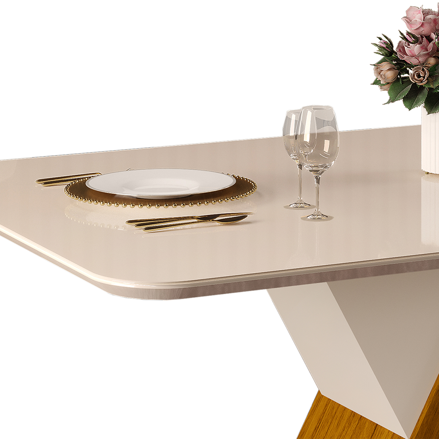 JUEGO DE COMEDOR VEKKA HOME RUBI LIA 6 SILLAS - 9