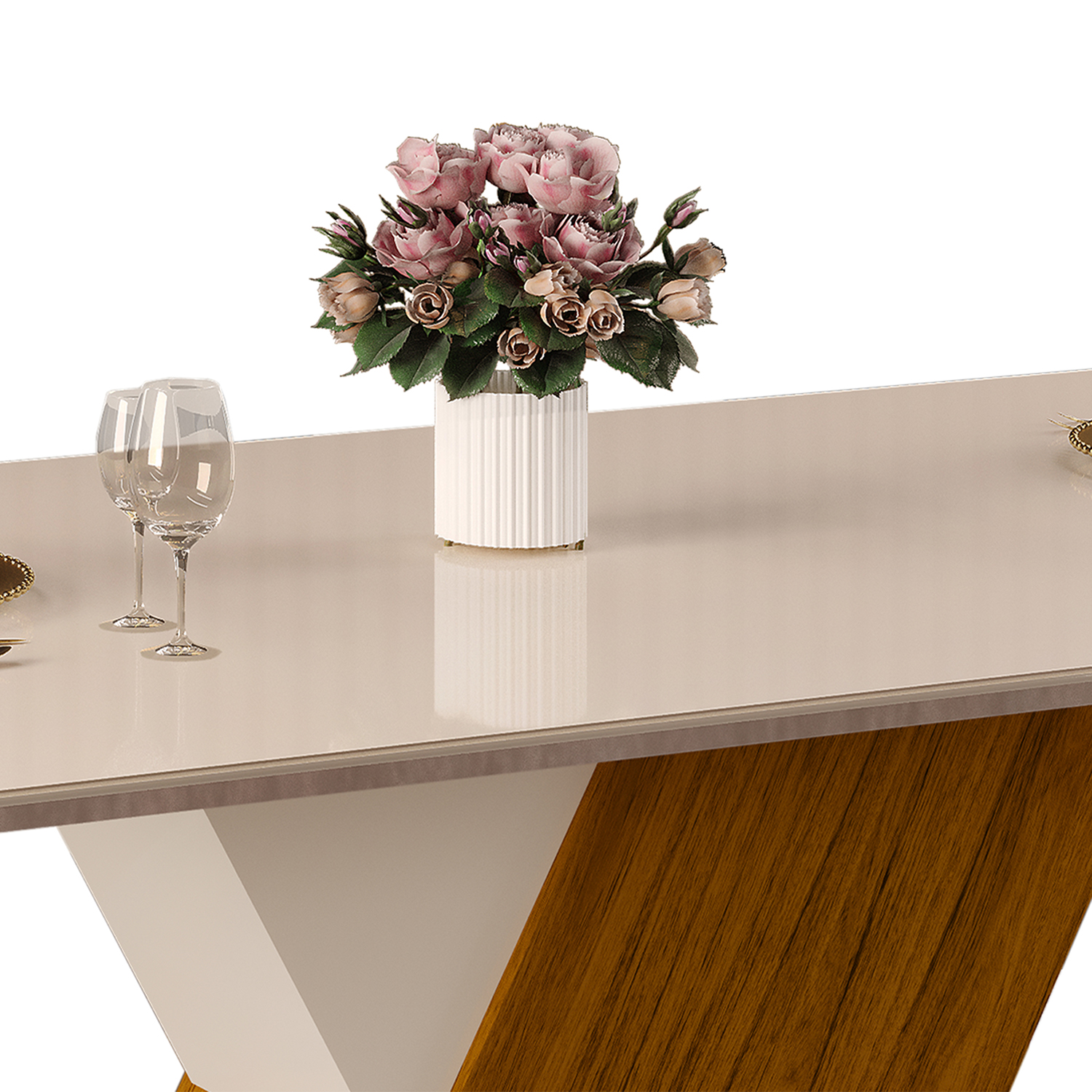 JUEGO DE COMEDOR VEKKA HOME RUBI LIA 6 SILLAS - 10