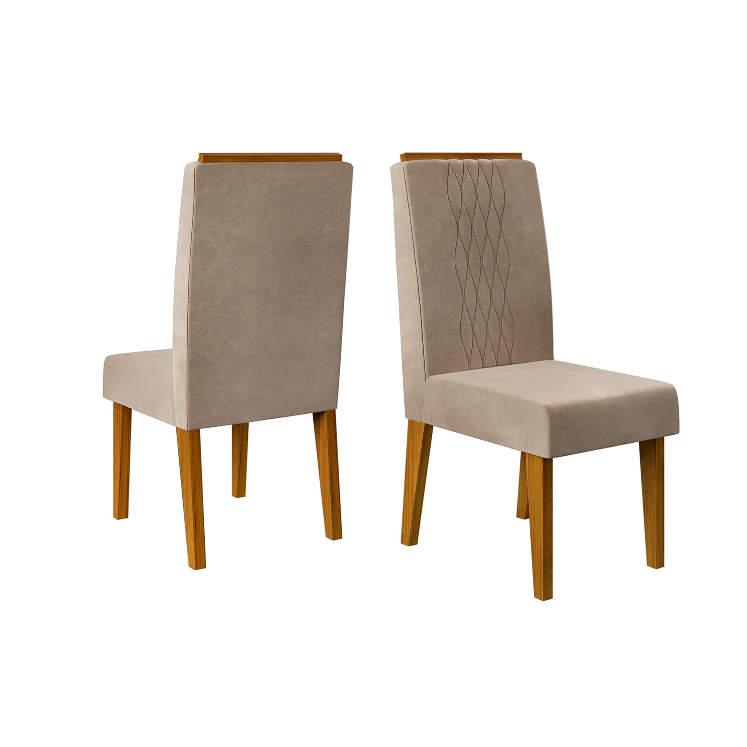 JUEGO DE COMEDOR VEKKA HOME CELINA ITALIA LIA 6 SILLAS - 3