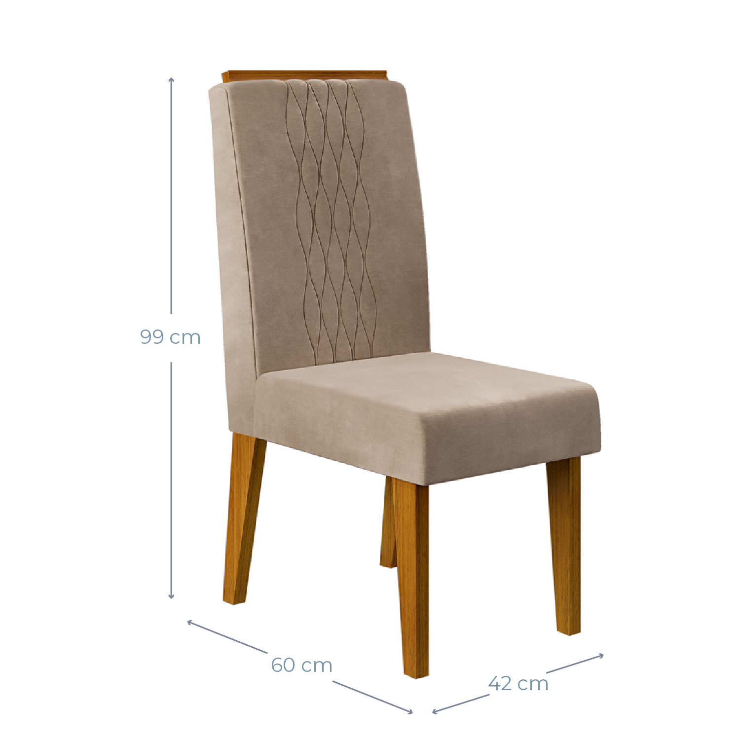 JUEGO DE COMEDOR VEKKA HOME CELINA ITALIA LIA 6 SILLAS - 7
