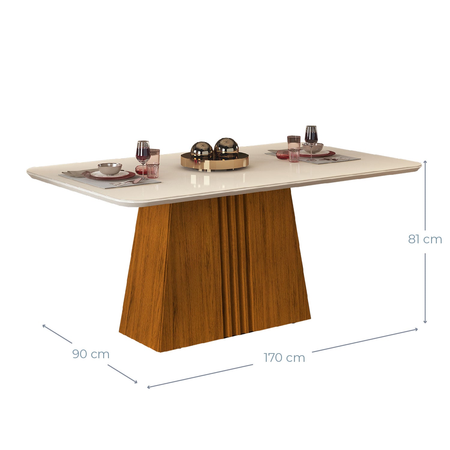 JUEGO DE COMEDOR VEKKA HOME CELINA ITALIA LIA 6 SILLAS - 8