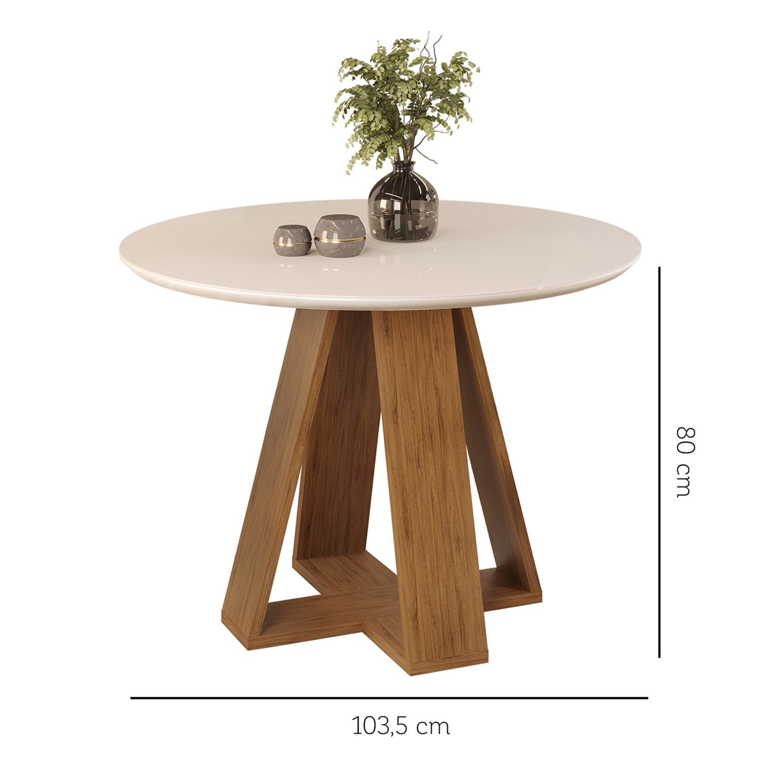 JUEGO DE COMEDOR VEKKA HOME CELESTE LIA 4 SILLAS - 2