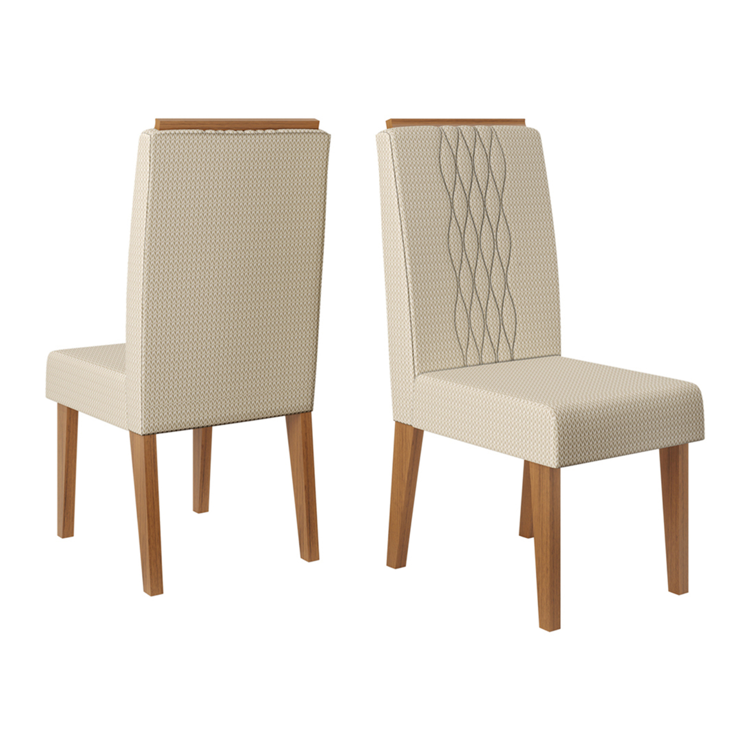 JUEGO DE COMEDOR VEKKA HOME CELESTE LIA 4 SILLAS - 4