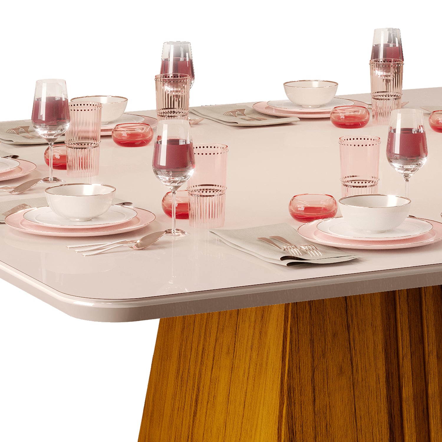 JUEGO DE COMEDOR VEKKA HOME ITALIA LIA 8 SILLAS - 4