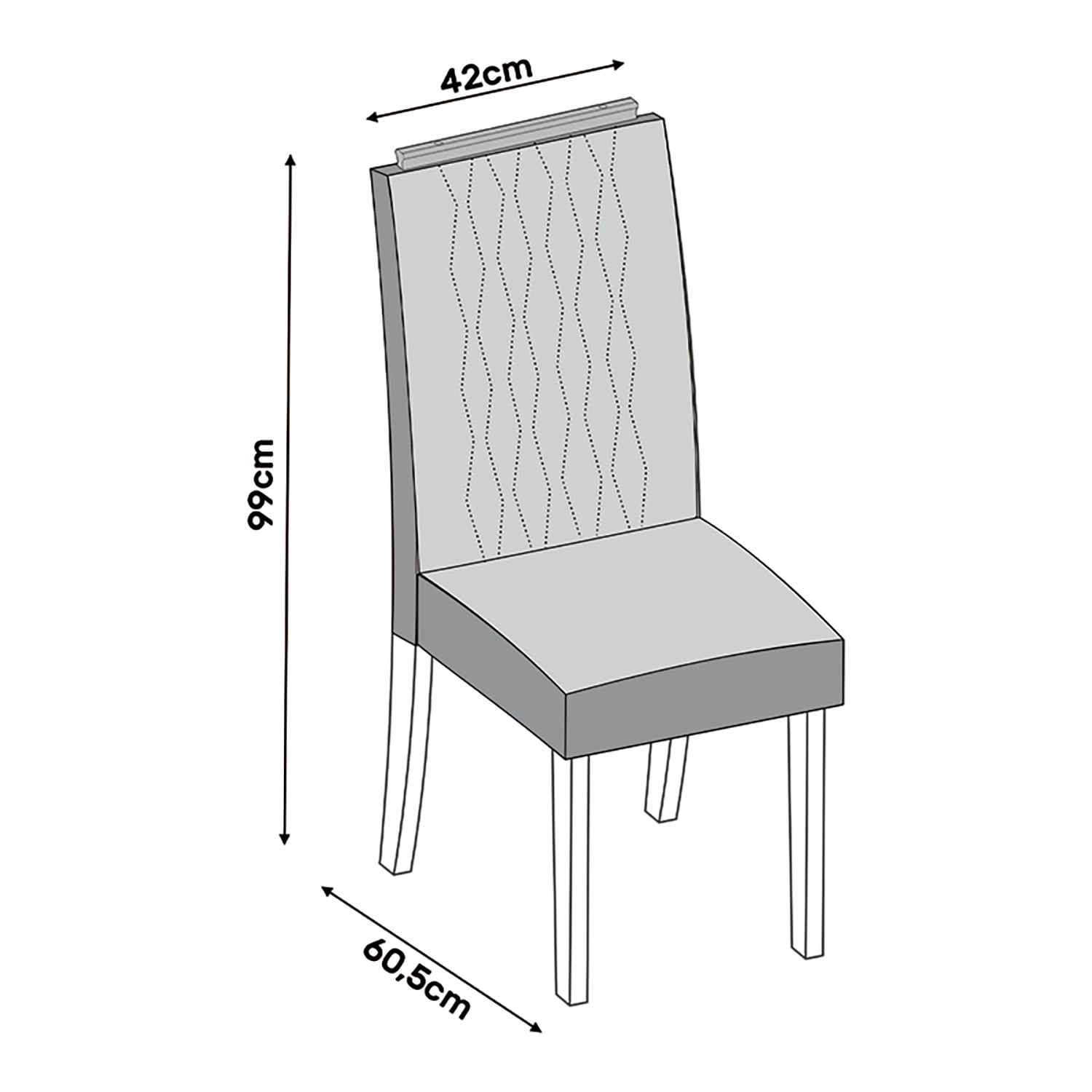 JUEGO DE COMEDOR VEKKA HOME ITALIA LIA 8 SILLAS - 5