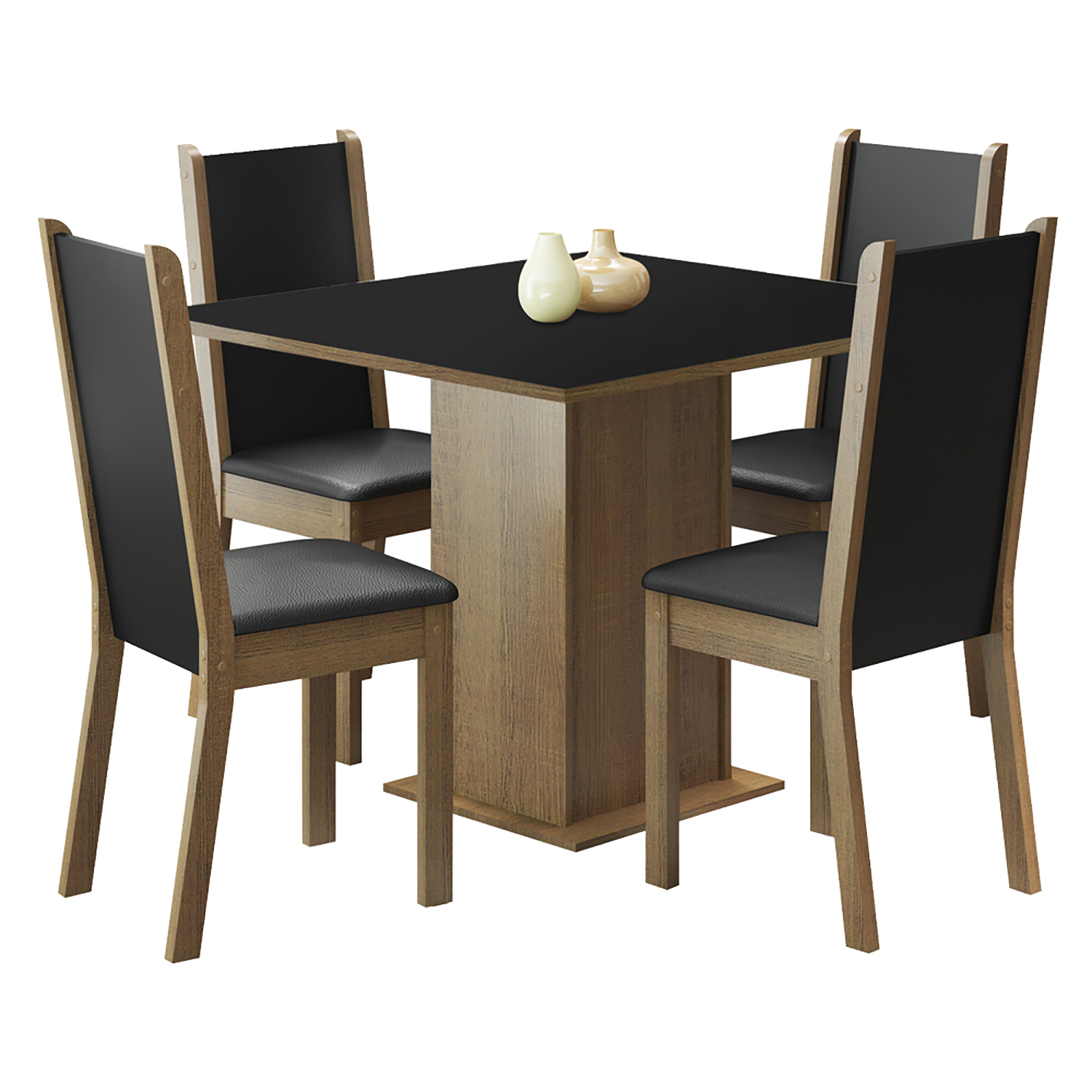 JUEGO DE COMEDOR VEKKA HOME LILO GRECO 4 SILLAS - 2
