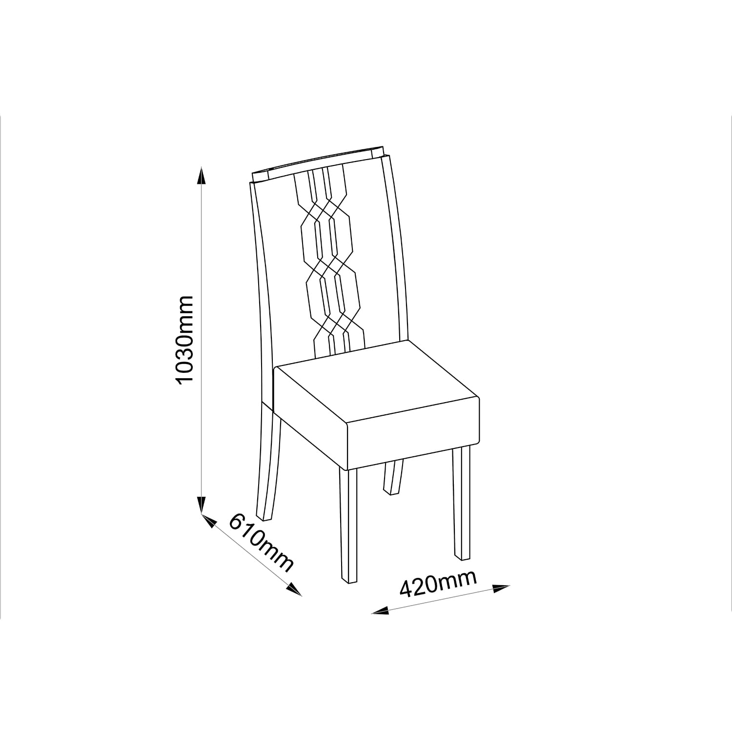 JUEGO DE COMEDOR VEKKA HOME DULCE ZOE 6 SILLAS - 2