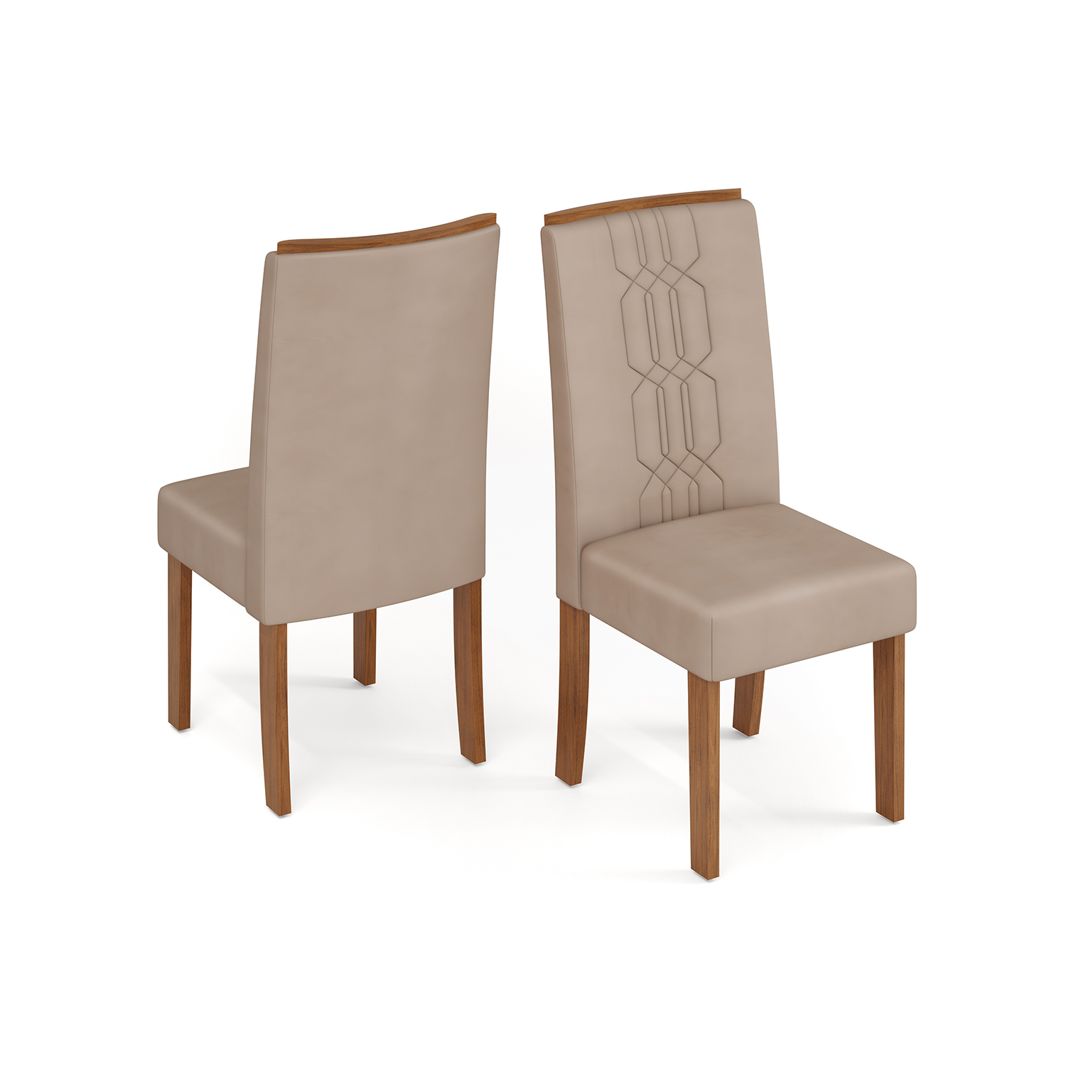 JUEGO DE COMEDOR VEKKA HOME DULCE ZOE 6 SILLAS - 6