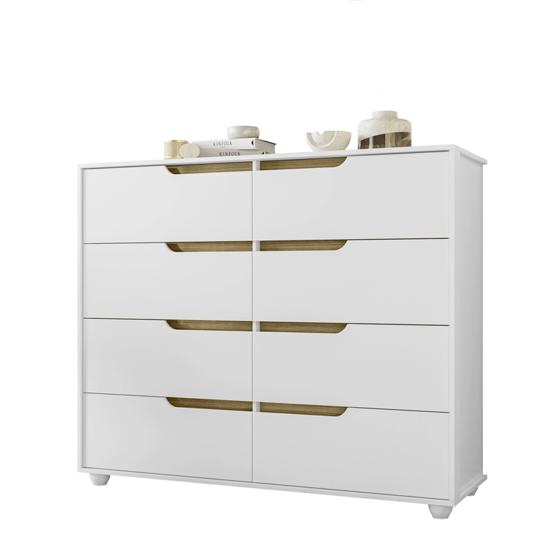 COMODA VEKKA HOME DOBLE EVO 8 CAJONES BLANCO - 4