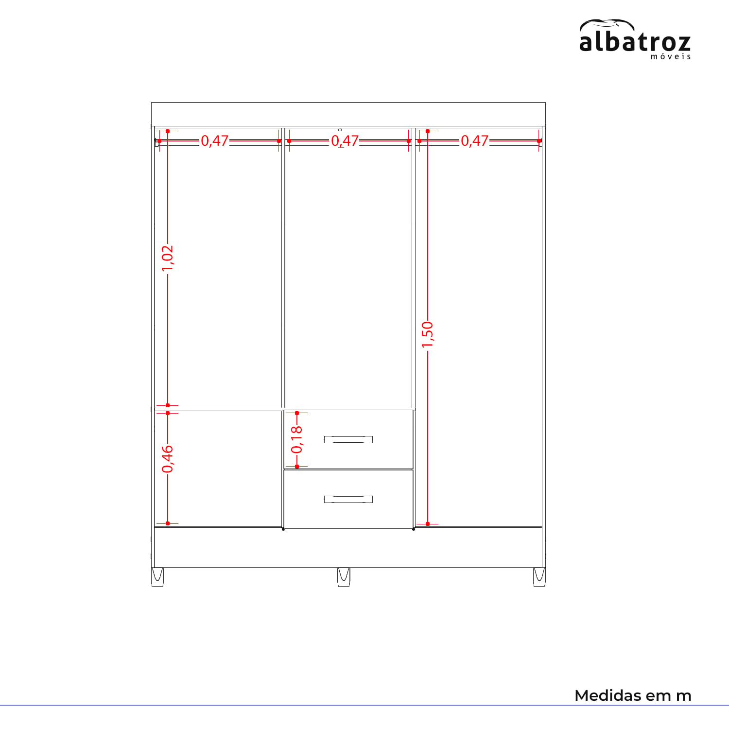 CLOSET VEKKA HOME CAPELINA 4 PUERTAS 2 CAJONES CAPELINA GAFRITO - 5