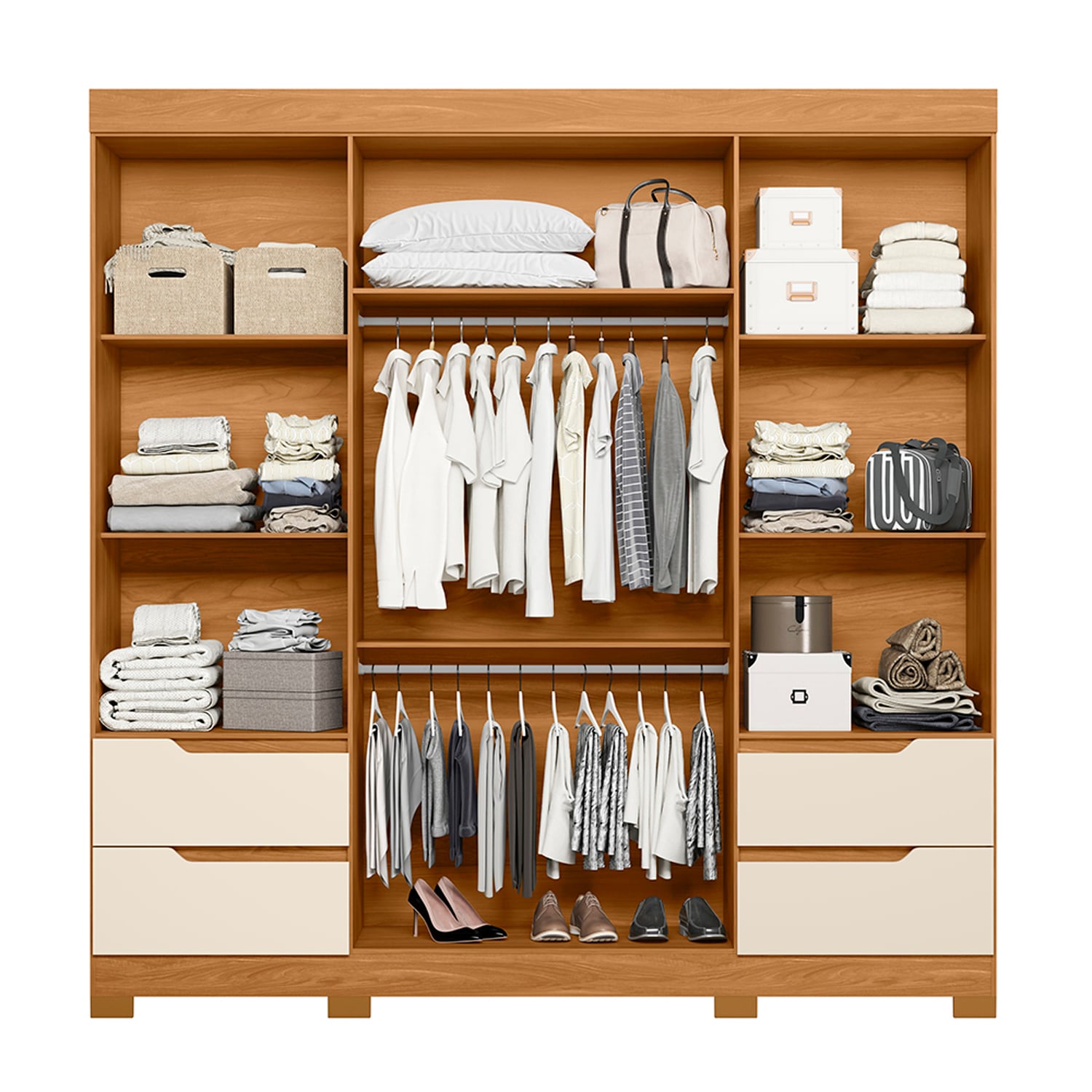 CLOSET VEKKA HOME VIVACCE 4 PUERTAS 4 CAJONES BEIGE - 3