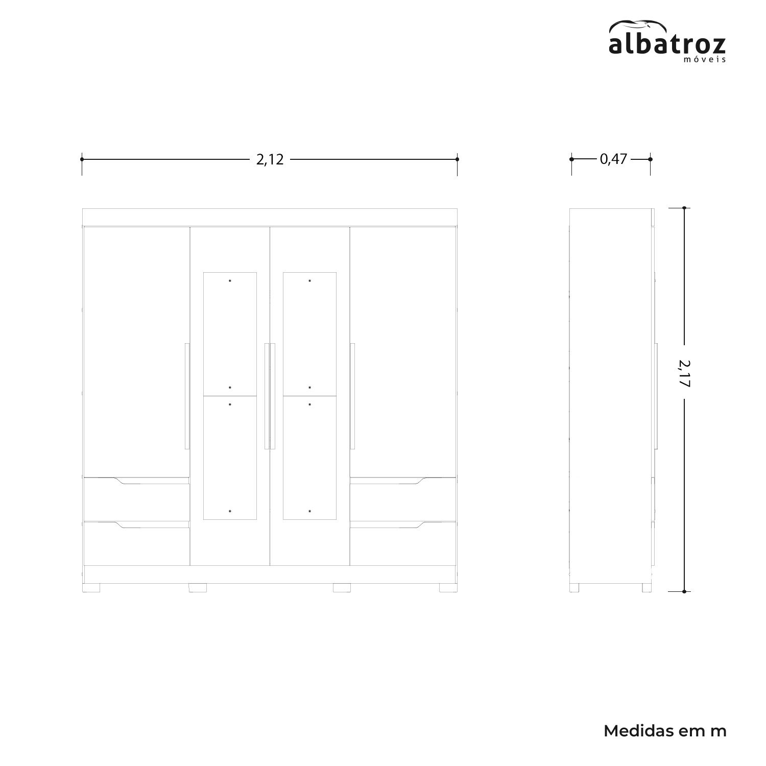 CLOSET VEKKA HOME VIVACCE 4 PUERTAS 4 CAJONES BEIGE - 4