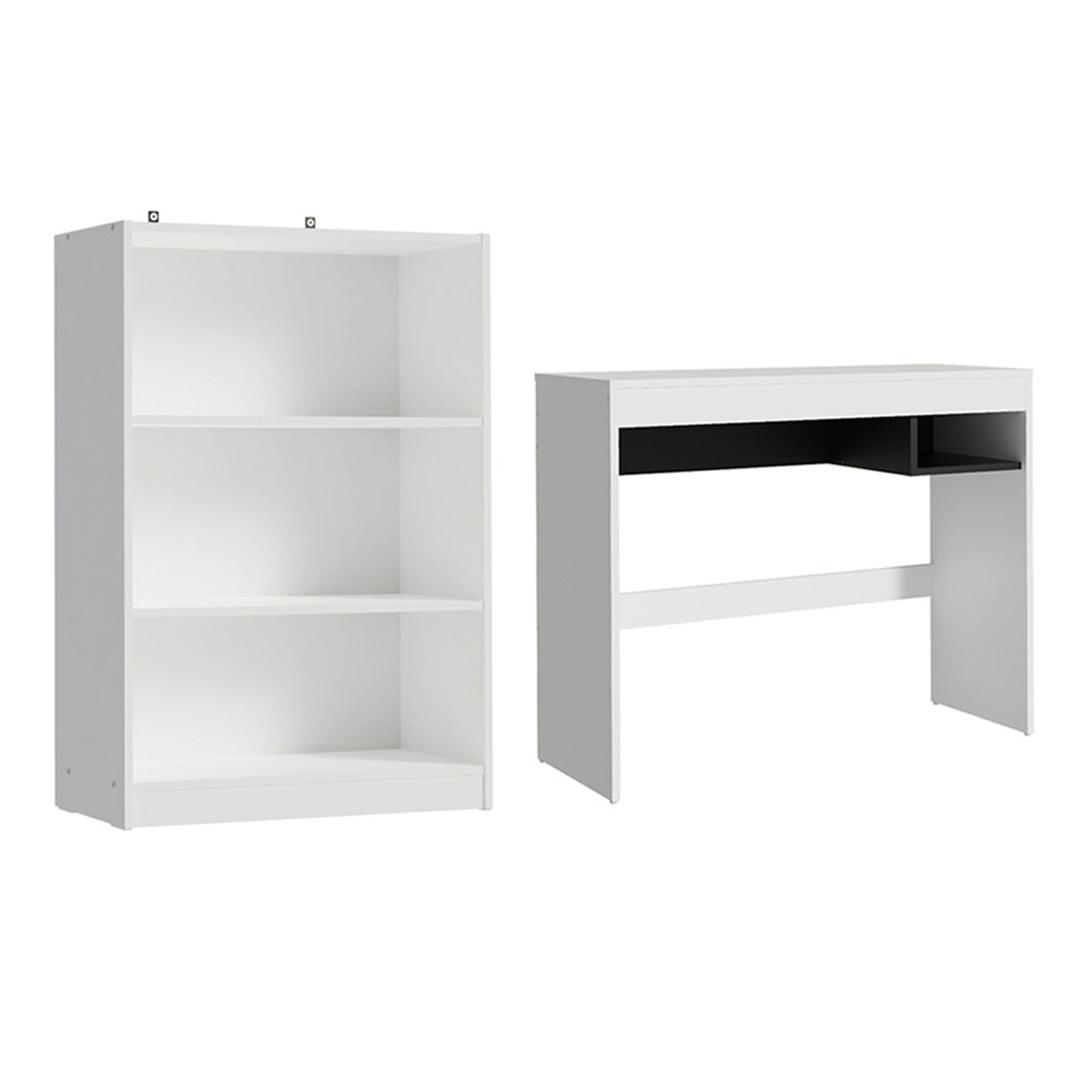 ESCRITORIO + ESTANTE VEKKA HOME RUBI BLANCO - 8