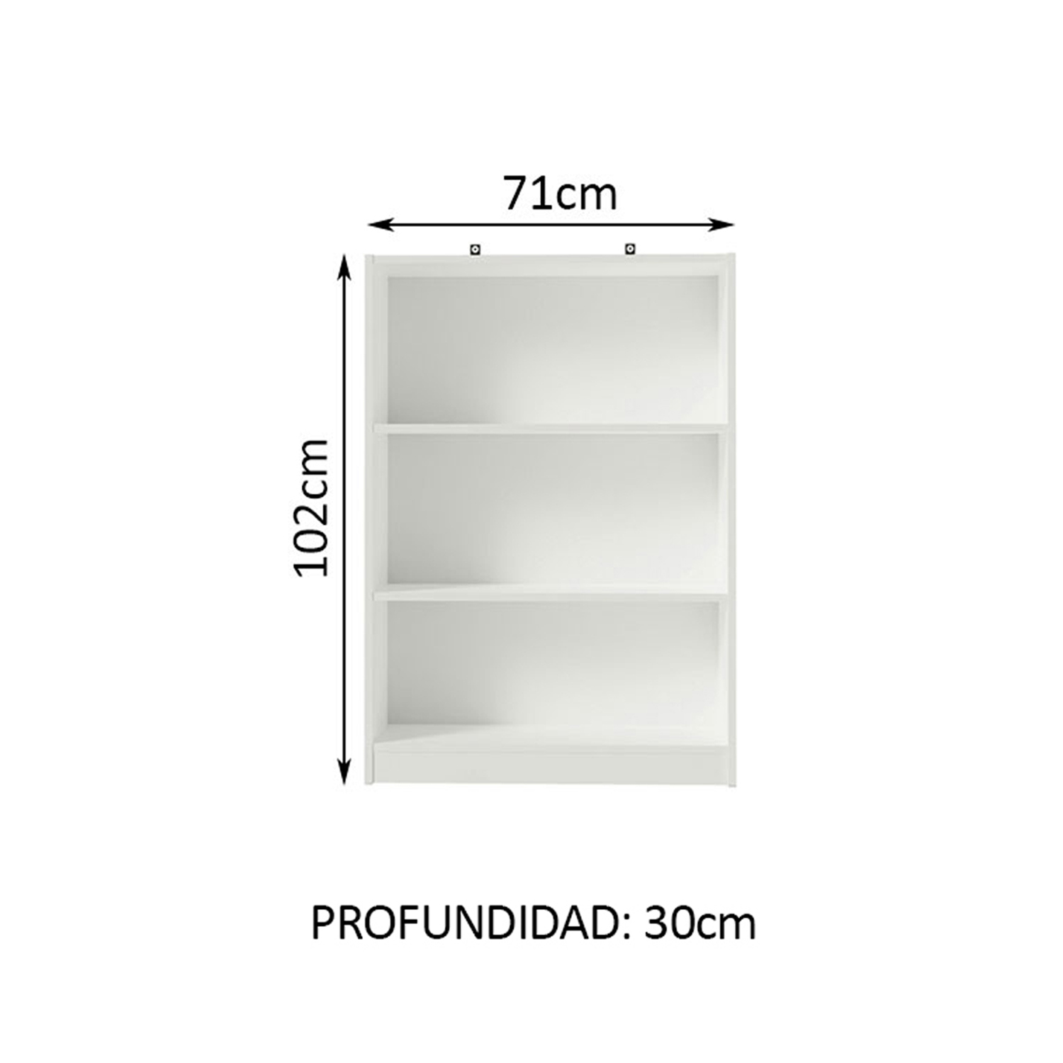 ESCRITORIO + ESTANTE VEKKA HOME RUBI BLANCO - 10