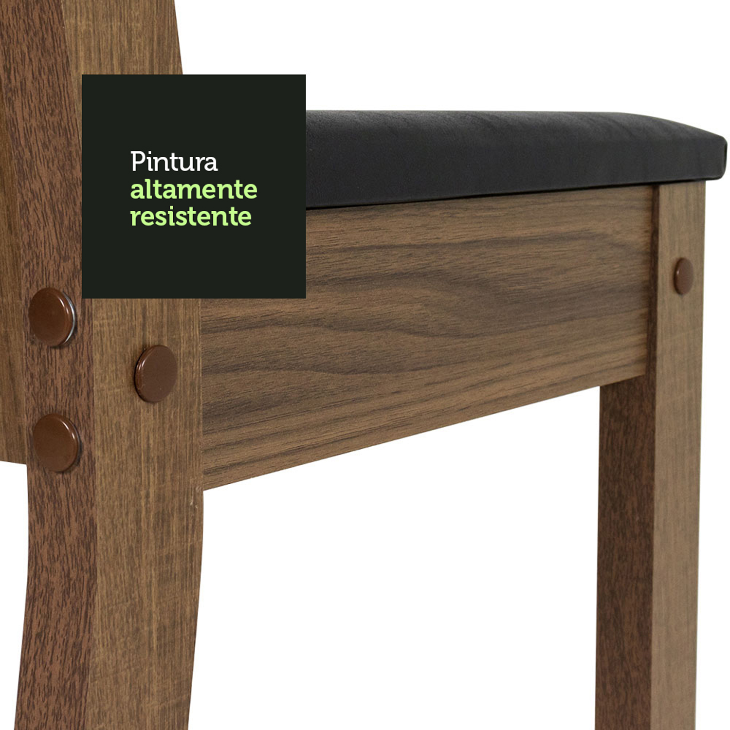 JUEGO DE COMEDOR VEKKA HOME ANGELO LUZ 6 SILLAS - 6