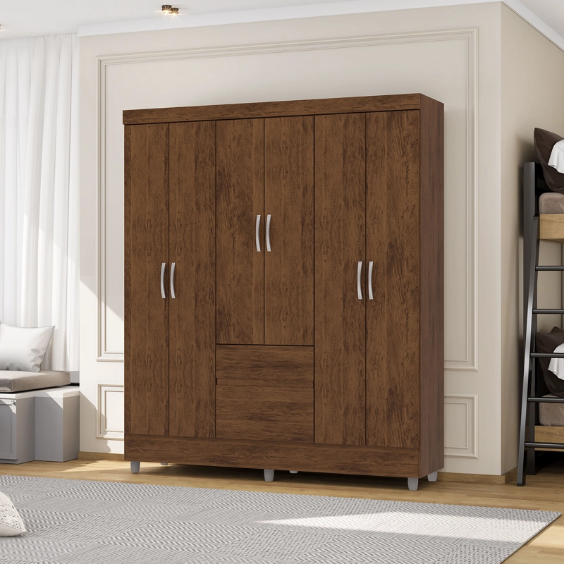 CLOSET 6 PUERTAS 2 CAJONES VEKKA HOME IDEAL CAFÉ - 1