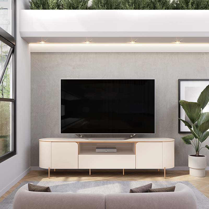 RACK TV ARETA 75' BEIGE - 6