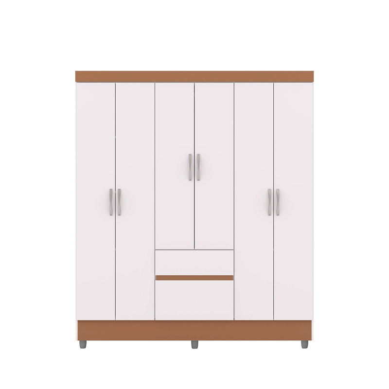 CLOSET 6 PUERTAS 2 CAJONES VEKKA HOME IDEAL BLANCO - 6