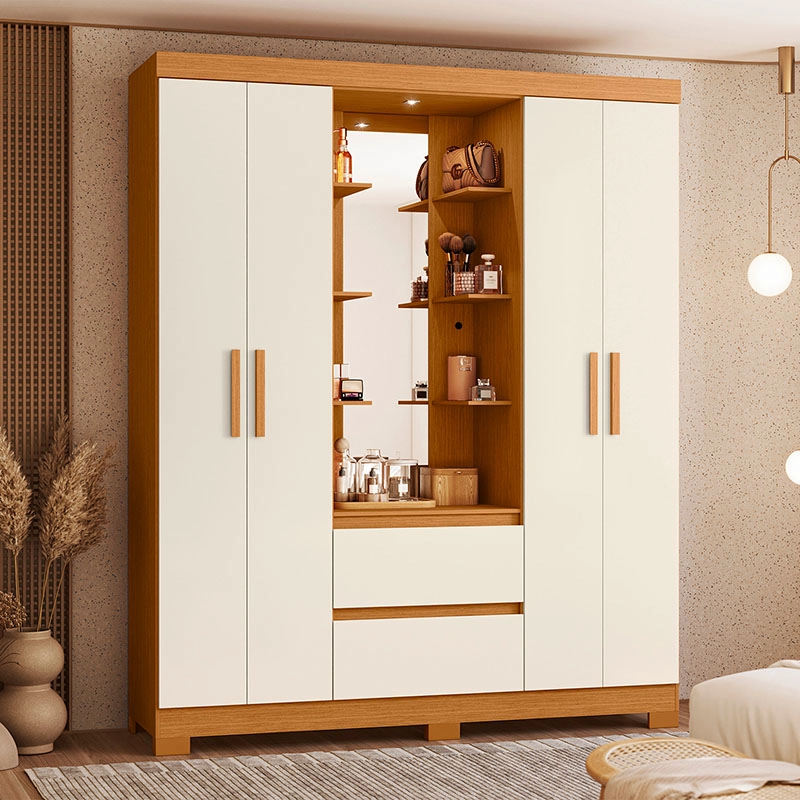 CLOSET OLIMPIA 4P 2C BEIGE con Espejo Iluminado - 6