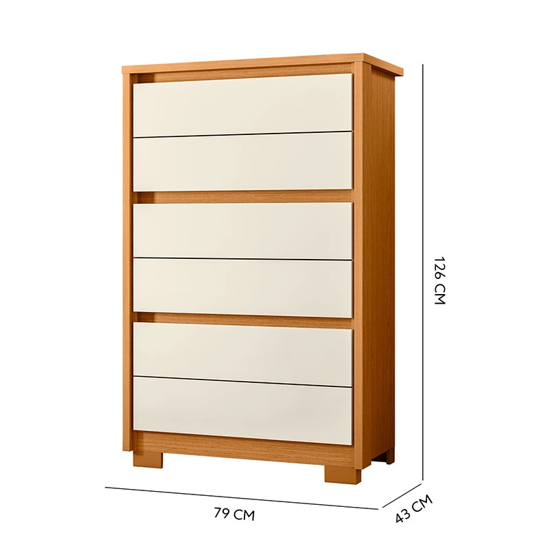 COMODA UNNO CAFE /BEIGE 6C - 5