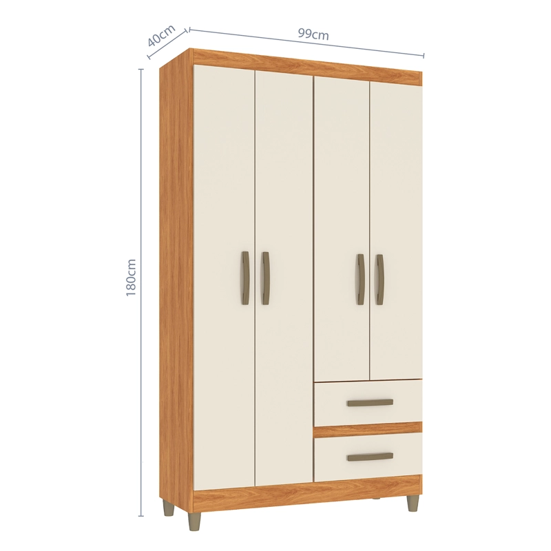 CLOSET LISBOA BEIGE 4P 2C VEKKAHOME - 4