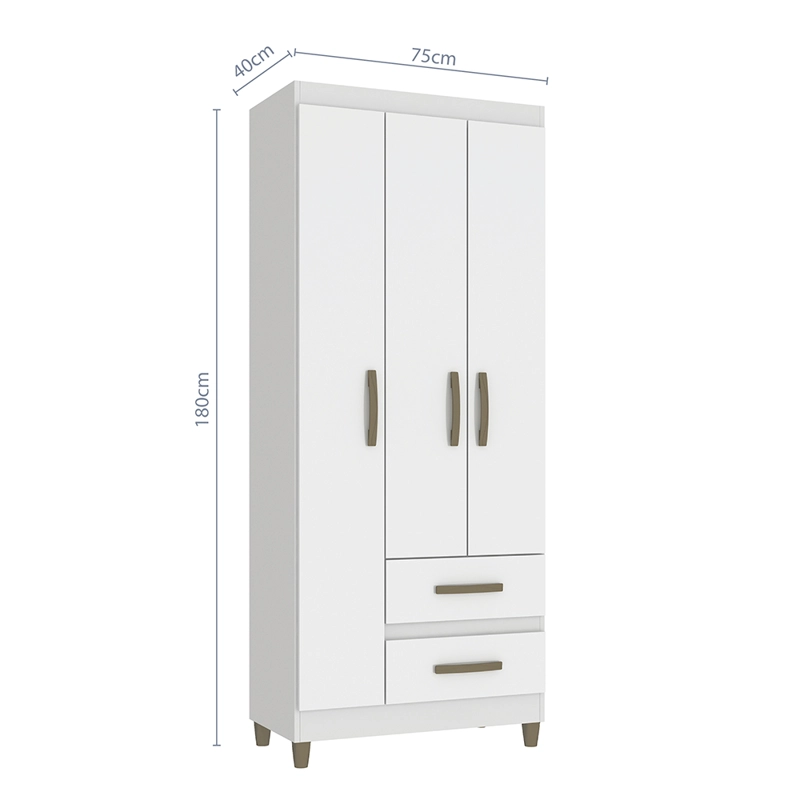 CLOSET PORTO BLANCO 3P 2C VEKKAHOME - 4