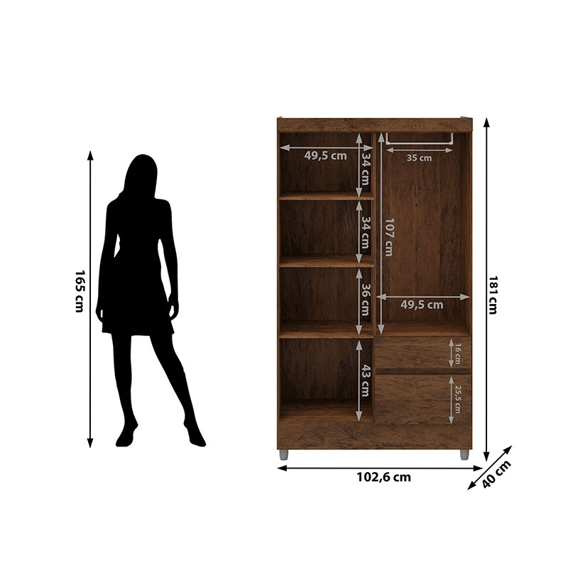 CLOSET IDEAL 4P 2C CAFE VEKKAHOME - 4