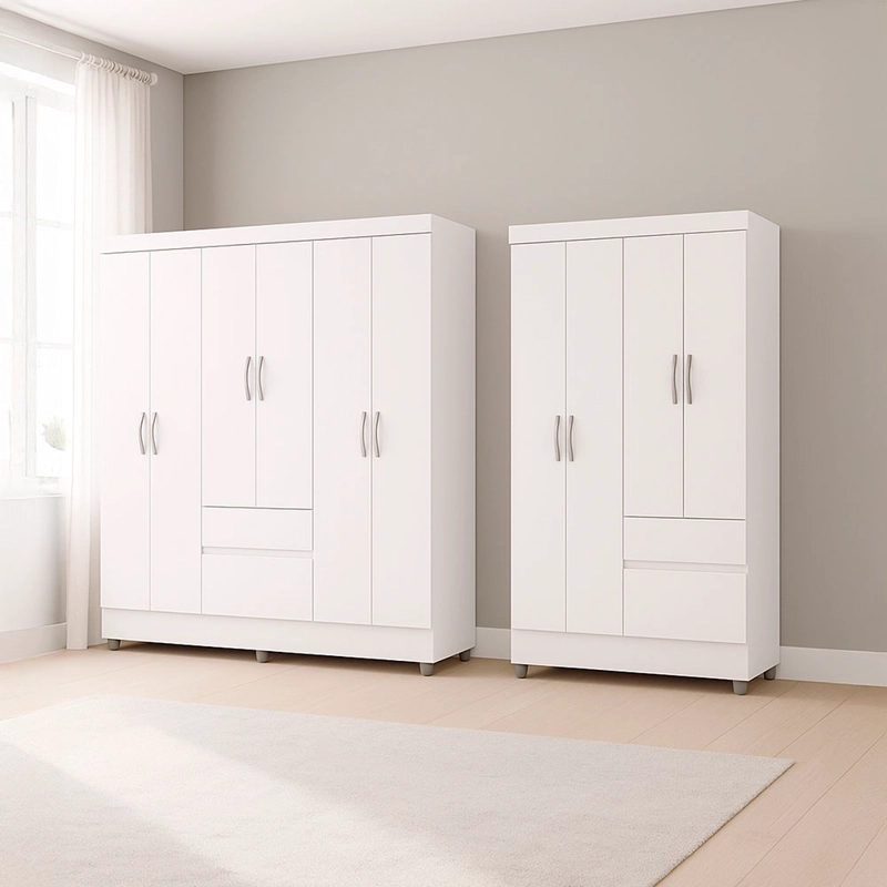 COMBO CLOSET IDEAL 6P+4P BLANCO  VEKKAHOME - 4