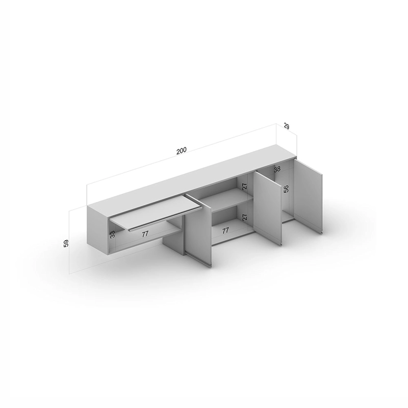 MUEBLE AEREO KOYA 4P VEKKAHOME - 3