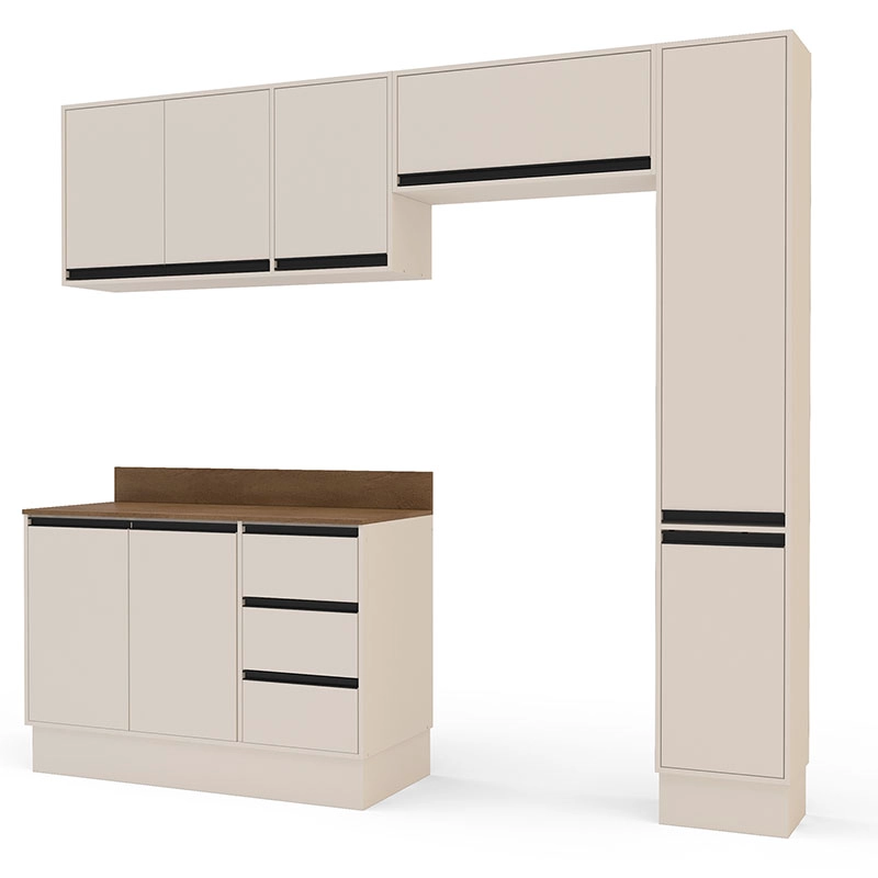KIT COCINA KOYA PREMIER 8P 3C BEIGE DESPENSA VEKKAHOME - 1