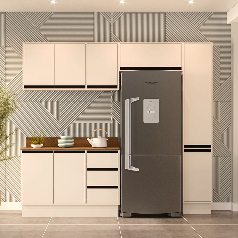 KIT COCINA KOYA PREMIER 8P 3C BEIGE DESPENSA VEKKAHOME - 4
