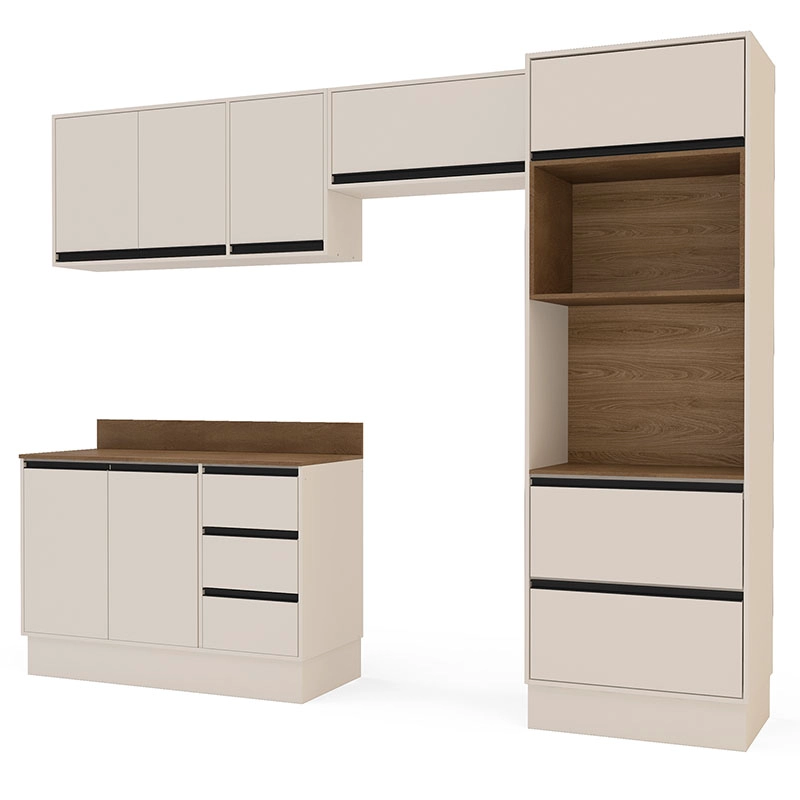 KIT COCINA KOYA PREMIER 7P 5C BEIGE DESPENSA VEKKAHOME - 1