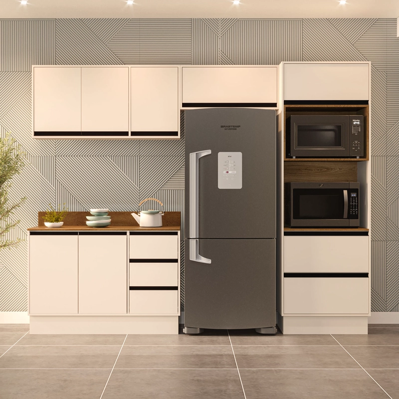 KIT COCINA KOYA PREMIER 7P 5C BEIGE DESPENSA VEKKAHOME - 2