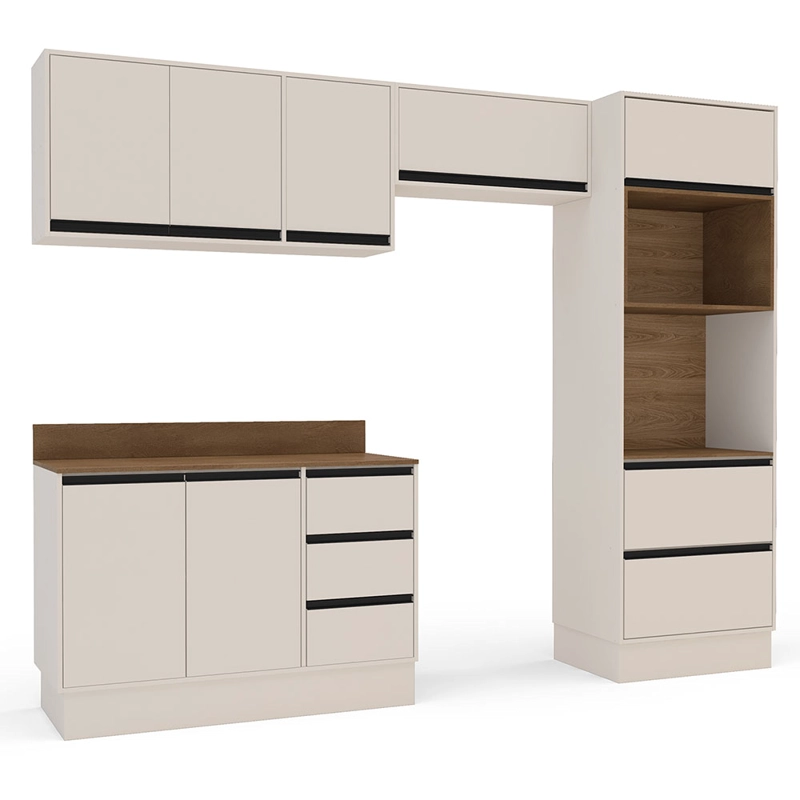 KIT COCINA KOYA PREMIER 7P 5C BEIGE DESPENSA VEKKAHOME - 4
