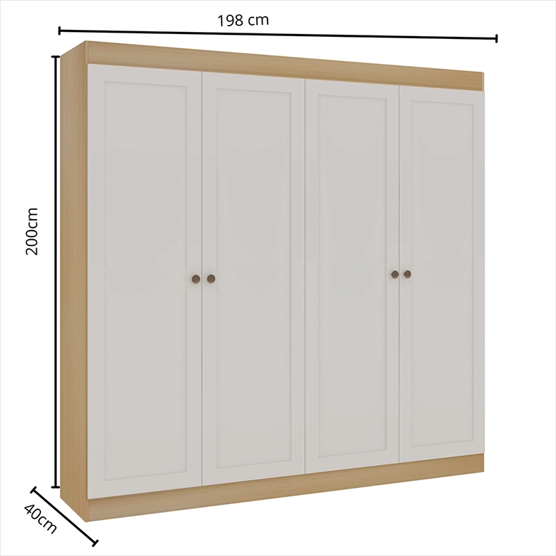 CLOSET EUROPA BEIGE 4 PUERTAS VEKKAHOME - 3