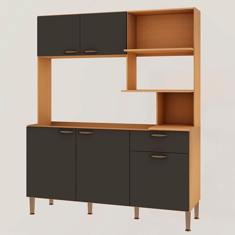 KIT COCINA BELLA GRIS 4P 2C VEKKAHOME - 1