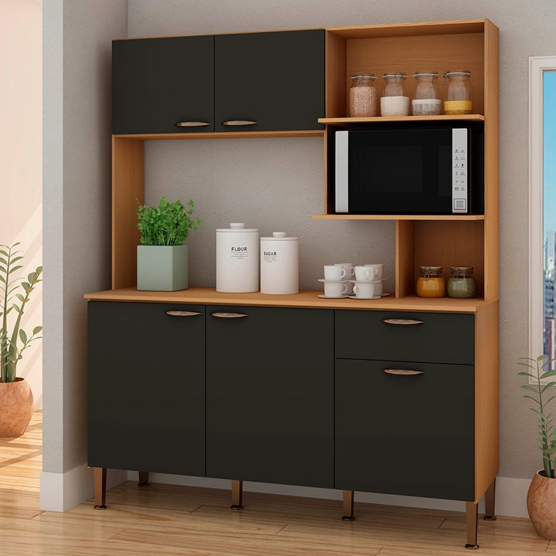KIT COCINA BELLA GRIS 4P 2C VEKKAHOME - 2