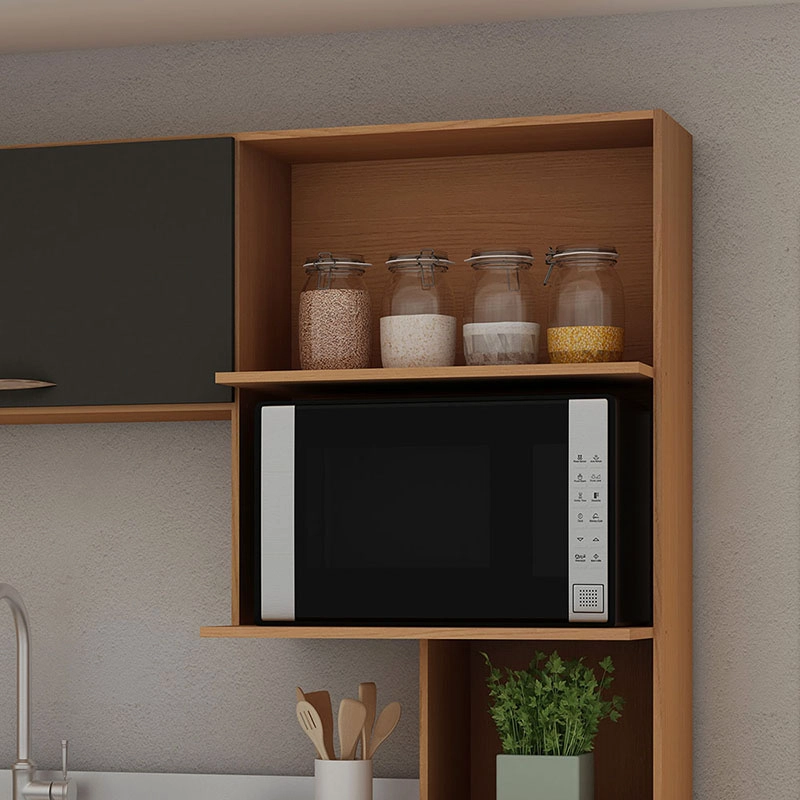 KIT COCINA BELLA GRIS 4P 2C VEKKAHOME - 4
