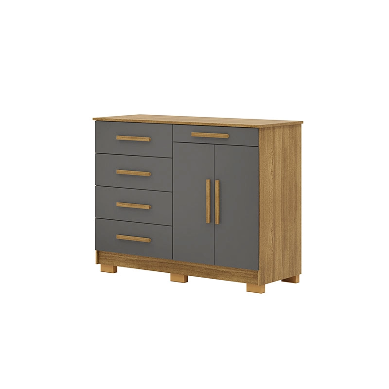 COMODA AMERICANA GRIS 5C 2P VEKKAHOME - 1