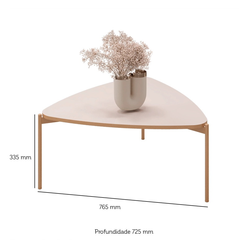 MESA DE CENTRO ISA BEIGE VEKKAHOME - 3