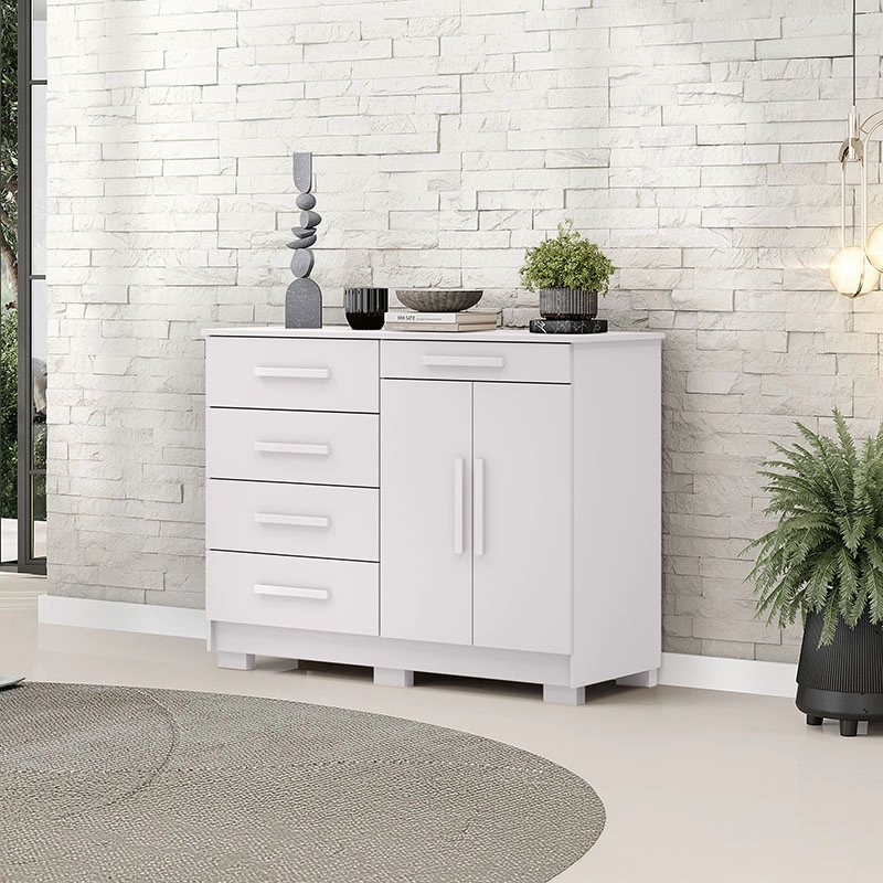 COMODA AMERICANA BLANCA 5C 2P VEKKAHOME - 3