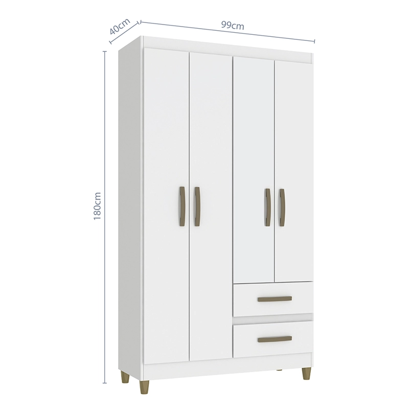 CLOSET LISBOA BLANCO 4P 2C VEKKAHOME - 4