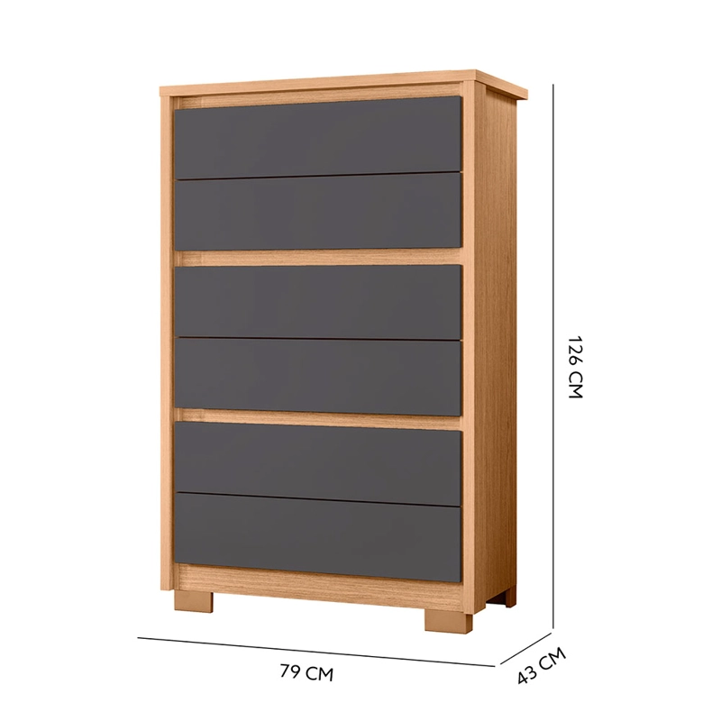 COMODA UNNO GAFITO 6C - 5