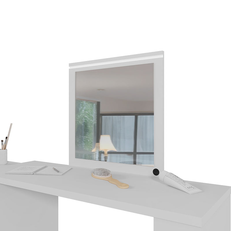 TOCADOR AURA BLANCO 2C 2P LUZ LED - 5