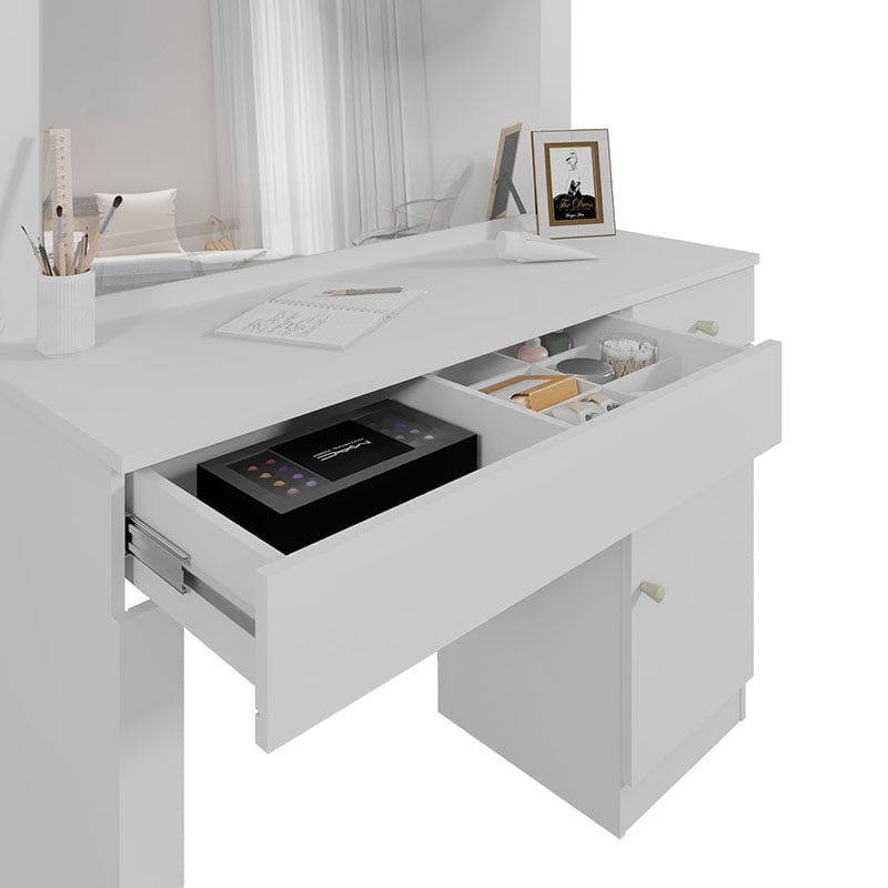 TOCADOR NADINE BLANCO 1C 1P LUZ LED - 4