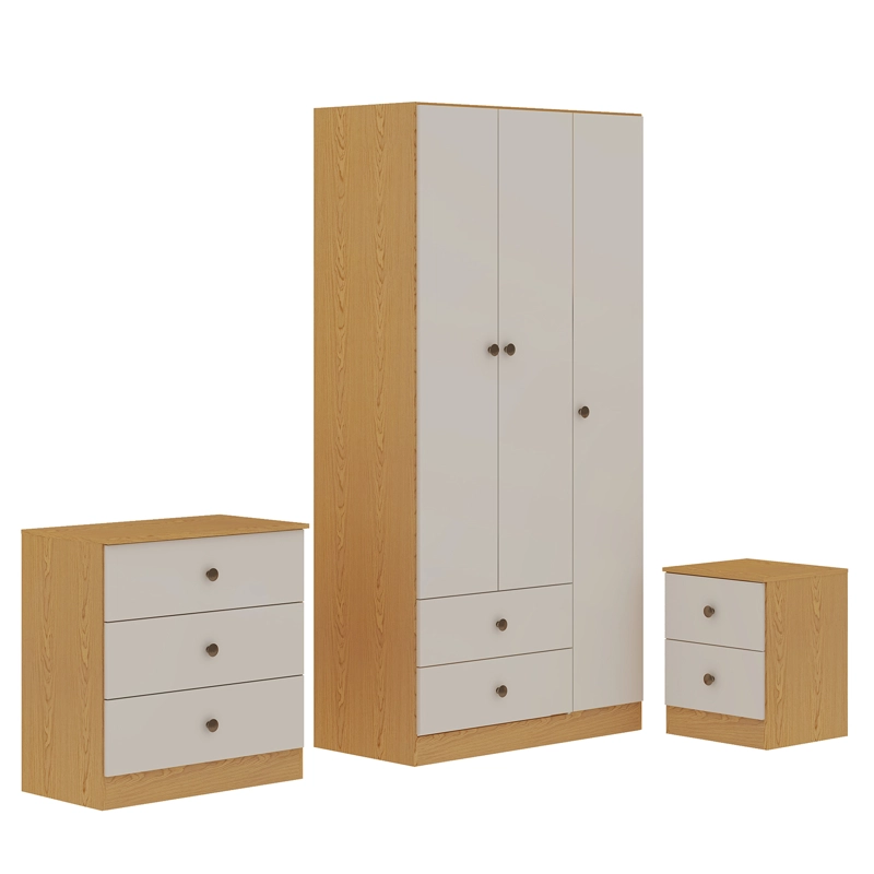 COMBO TANA CLOSET 3P 2C + COMODA 3C + VELADOR 2C - 1